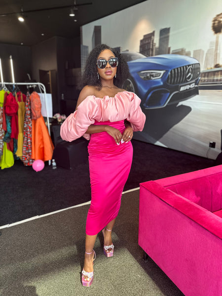 Barbie pink dress womens sales