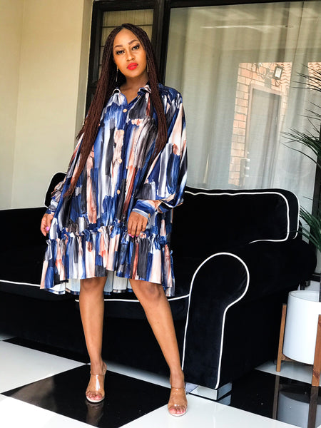 Dutches Satin Digital Fashion Dress With Belt