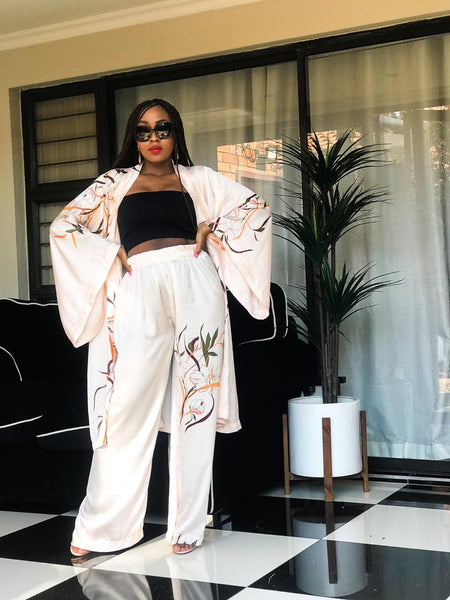 Floral Longline Kimono Set